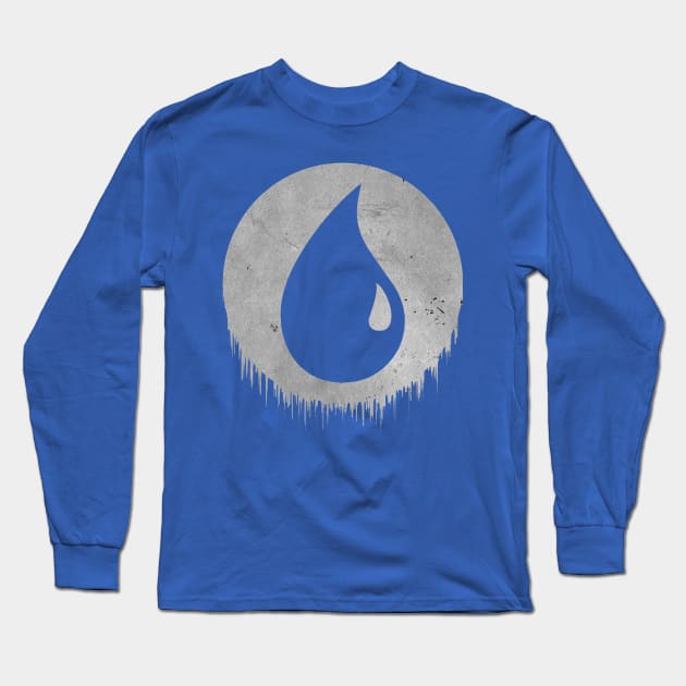 Blue Mana Drained Long Sleeve T-Shirt by Samual Aeron